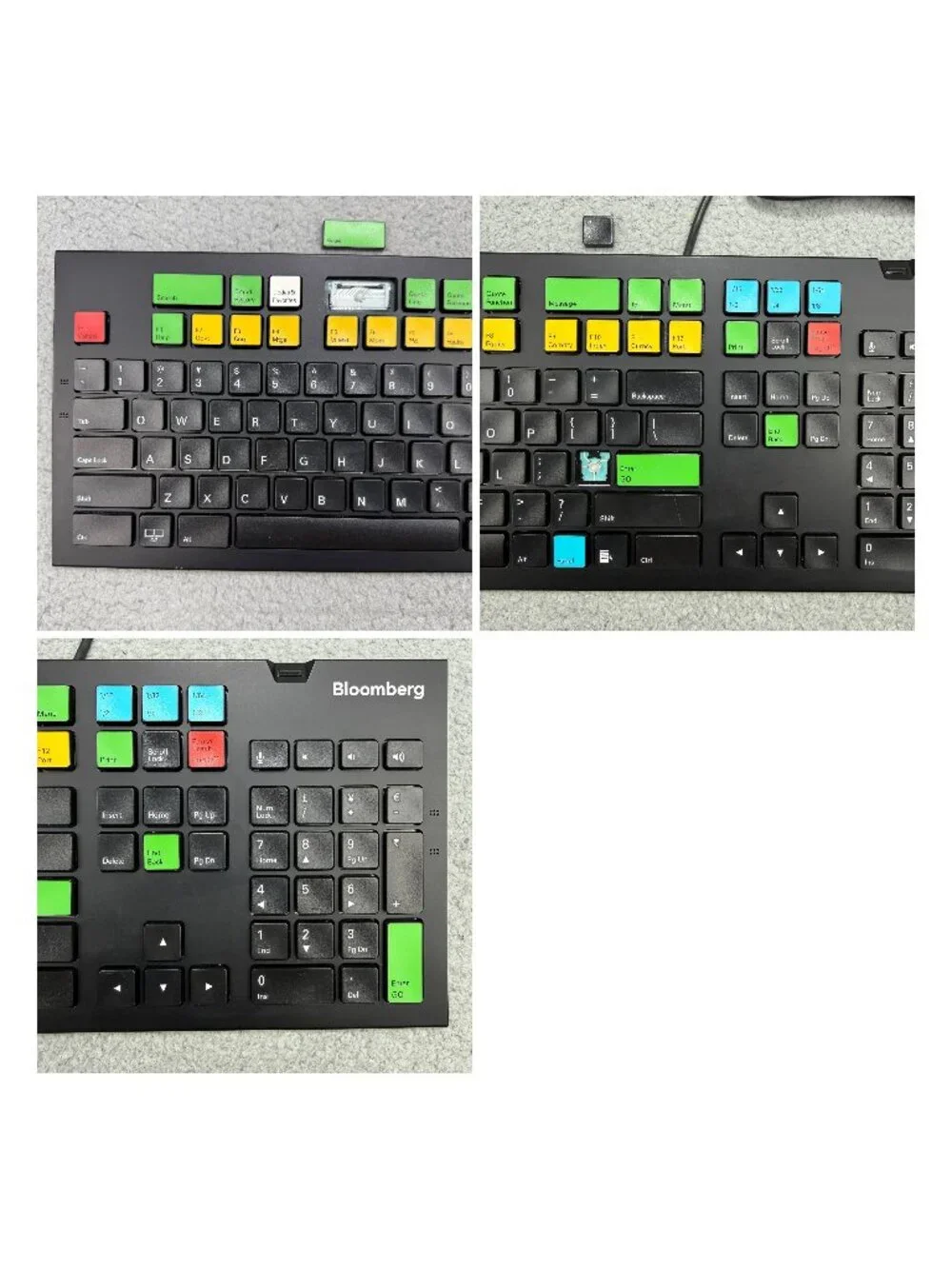 Bloomberg STB100 Keyboard Black Financial Trading Stock USB Wired Terminal